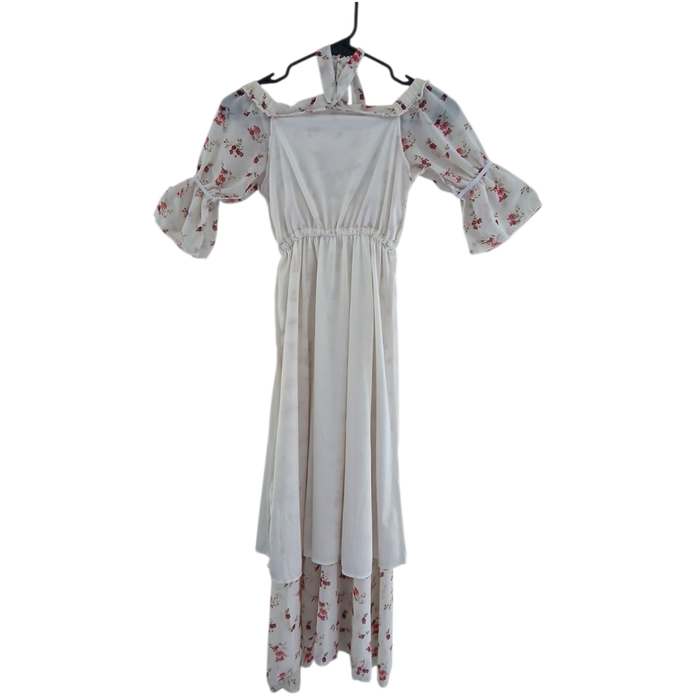 Charming Floral Off-Shoulder Kids‎ Dress Sz 8 - Picture 7 of 8